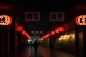 蜜桃电影首页主推画面：暖光客厅里亮着的一台老式收音机与投影幕布