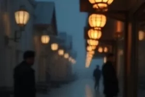《沙滩上的字》画面：退潮沙地上被浪抹去的半句话